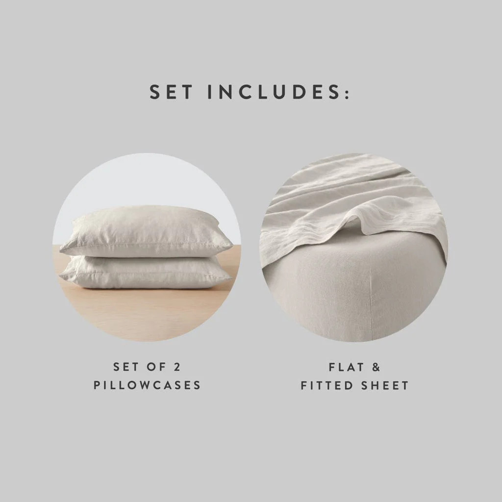 Stonewashed Linen Sheet Set | The Citizenry