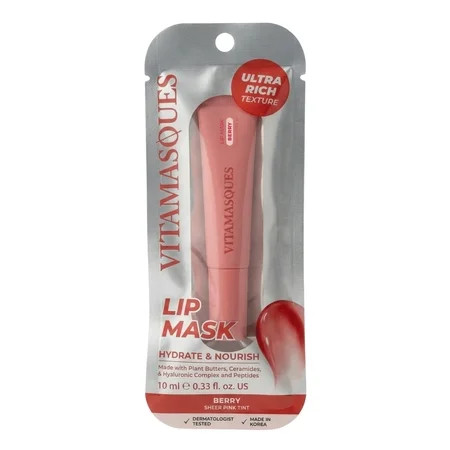 Vitamasques Lip Mask, Berry, 0.33 fl oz | Walmart (US)