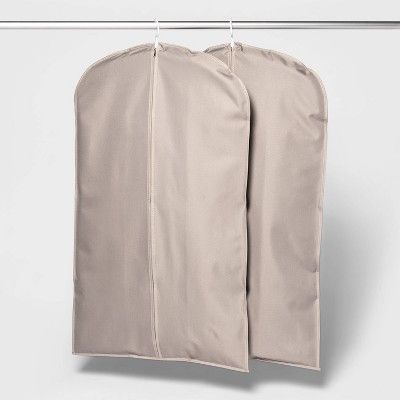 2pk Suit Protector Garment Bag Gray - Room Essentials™ | Target