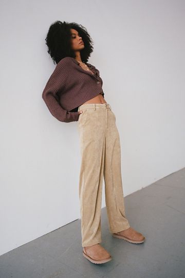 Little Lies Stockholm Corduroy High-Waisted Pant | Urban Outfitters (US and RoW)