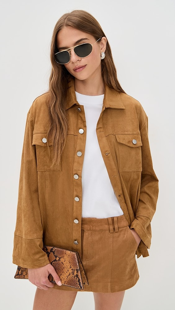 Monah Faux Suede Jacket | Shopbop