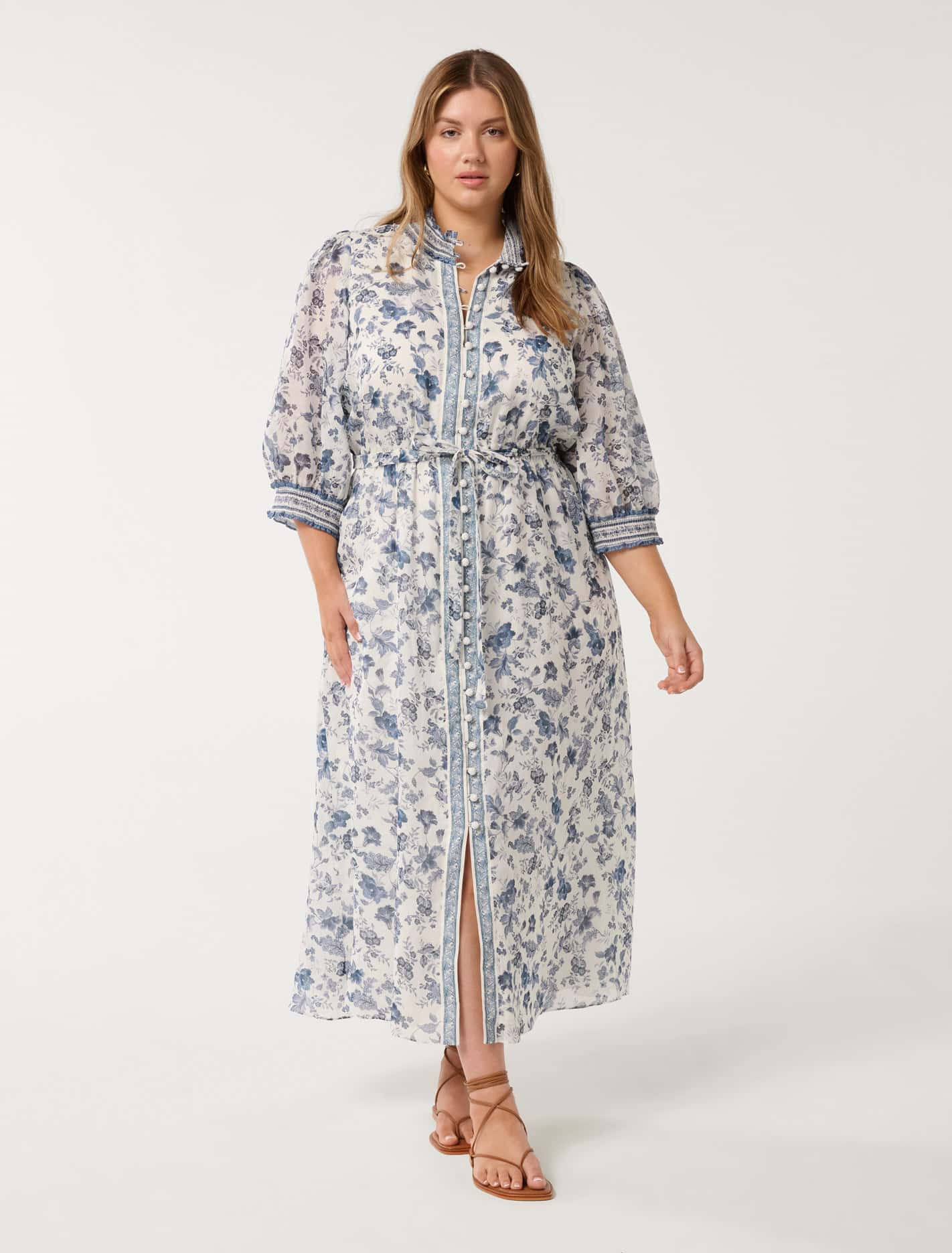 Rochelle Curve Short Sleeve Midi Dress | Forever New (AU)