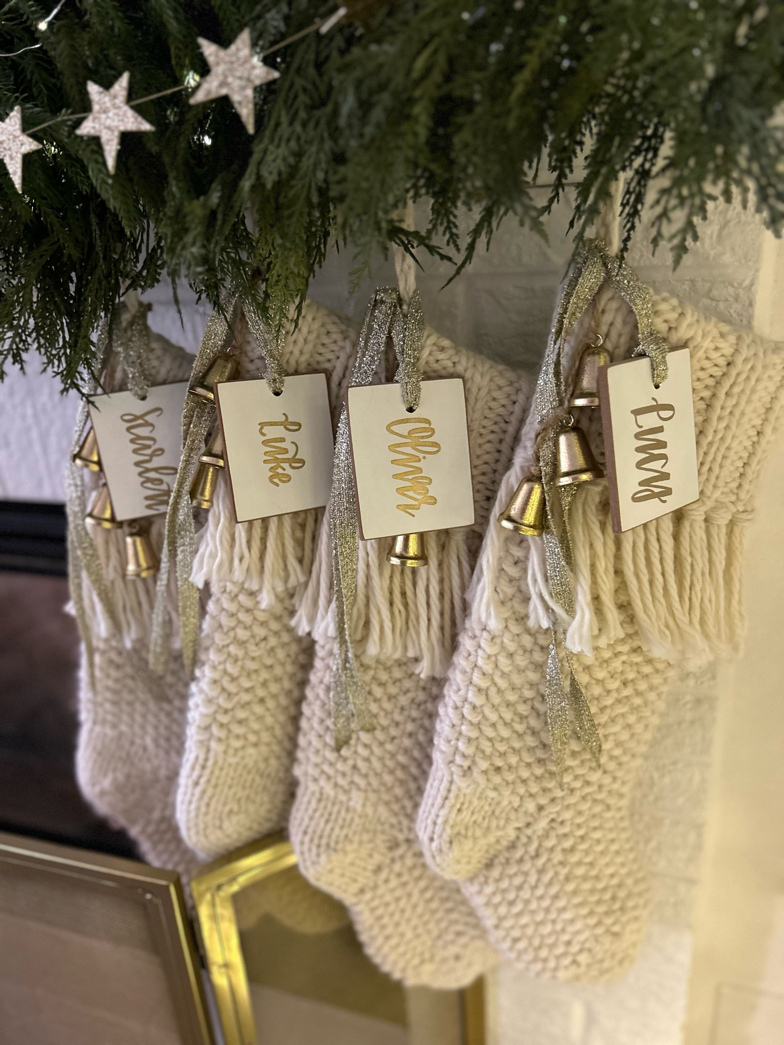 My stocking are from Home Goods last year but I’ll link some similar options 

Tags are by chalk designs by me and my ribbon is from anthro last year 

#LTKhome #LTKSeasonal #LTKHoliday