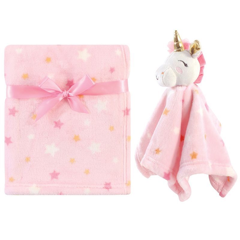 Luvable Friends Baby Girl Unicorn Themed Baby Bedding Set, Unicorn Blanket And Security Blanket, ... | Target