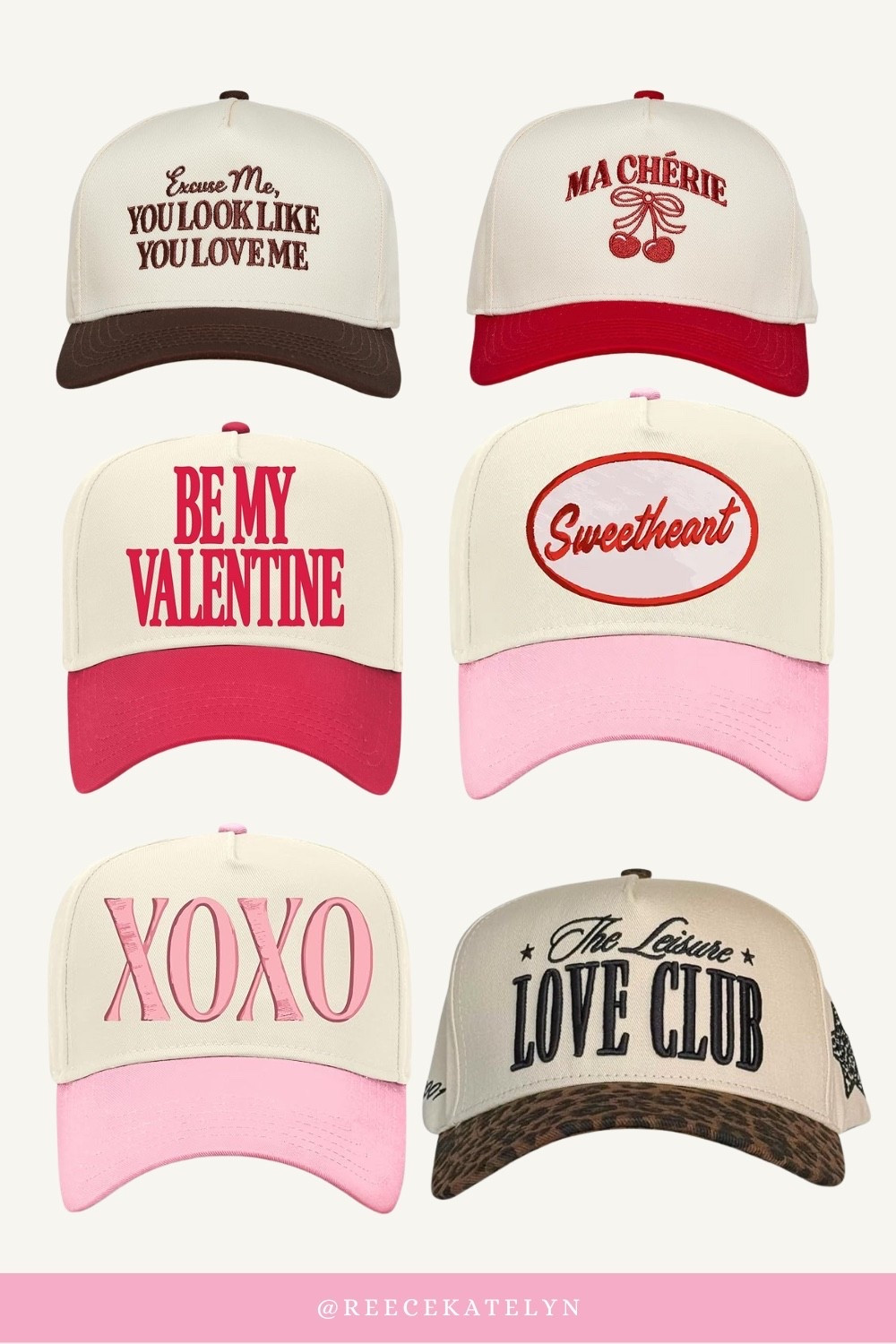 Trendy hat Valentine’s Day + February 