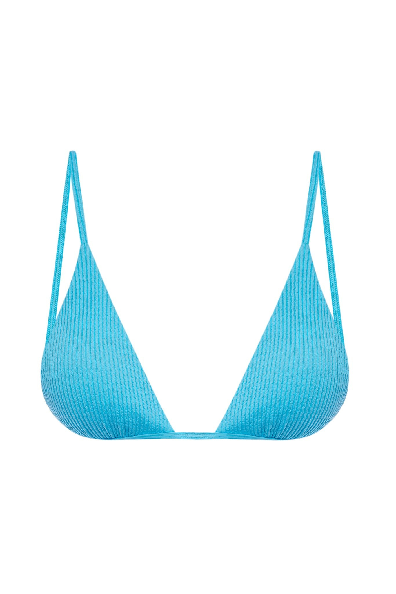 Barbados Top - Cyan Crinkle | Monday Swimwear