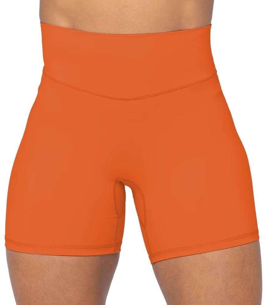 Sunzel No Front Seam High Waist Biker Shorts for Women, Squat Proof Yoga Workout Gym Bike Shorts | Amazon (US)