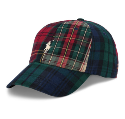 New! Genuine Polo Ralph Lauren Patchwork Tartan Plaid Ball Cap / One Size | eBay | eBay US