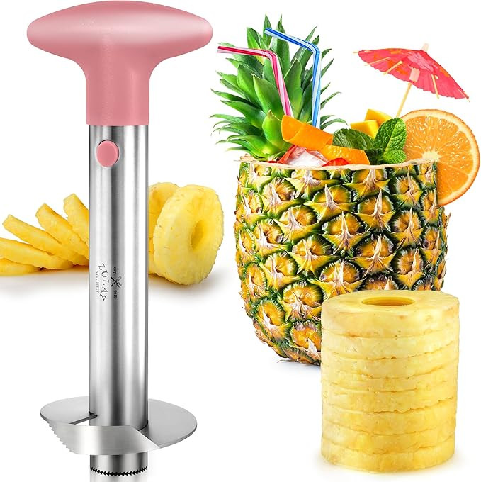 Pineapple Corer and Slicer with Triple Reinforced Stainless Steel with Thicker Blade - Easy-to-Us... | Amazon (US)
