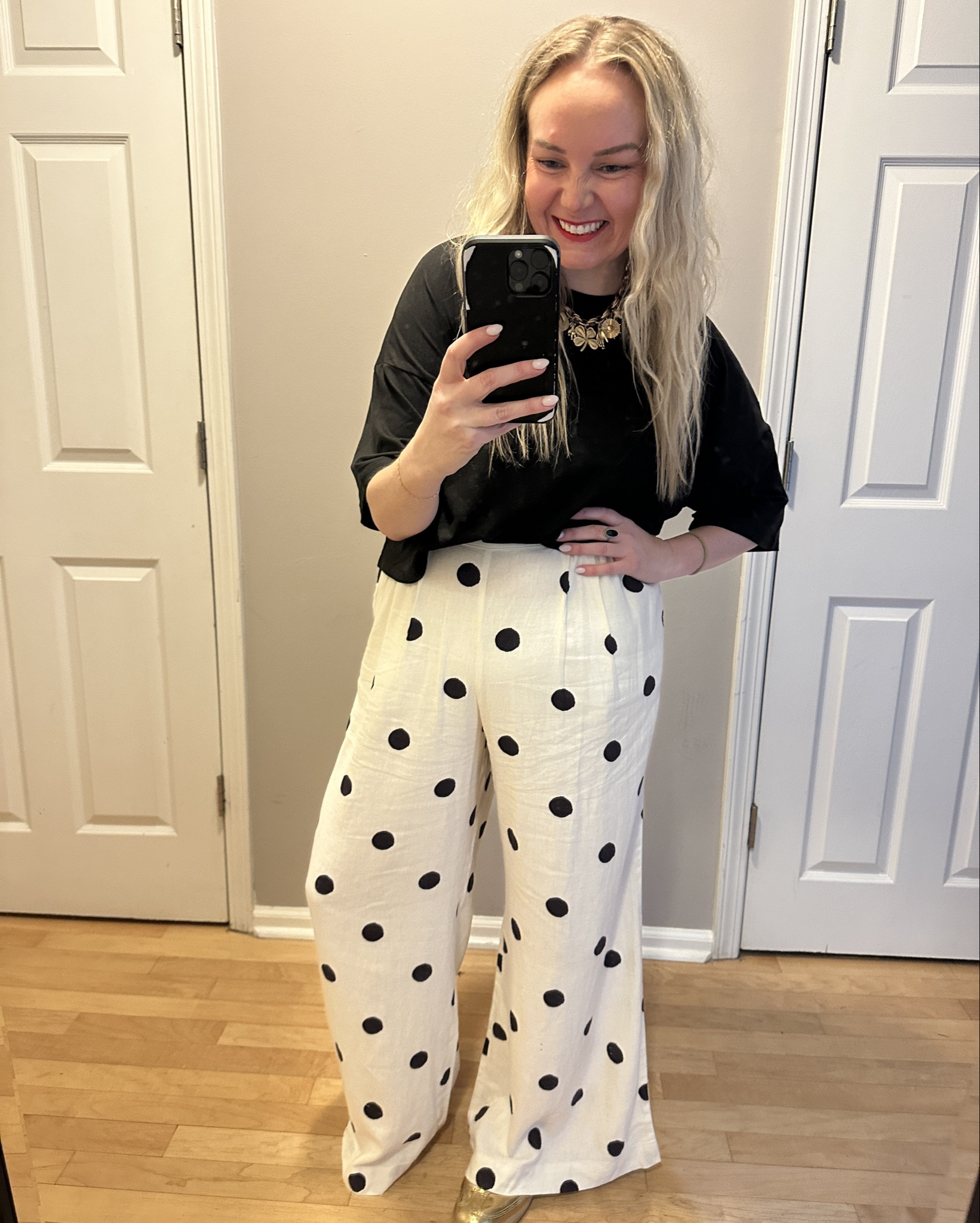 Cutest comfiest lightest polka dot pants to transition into spring! 

#LTKSpringSale #LTKootd #LTKspringtrends