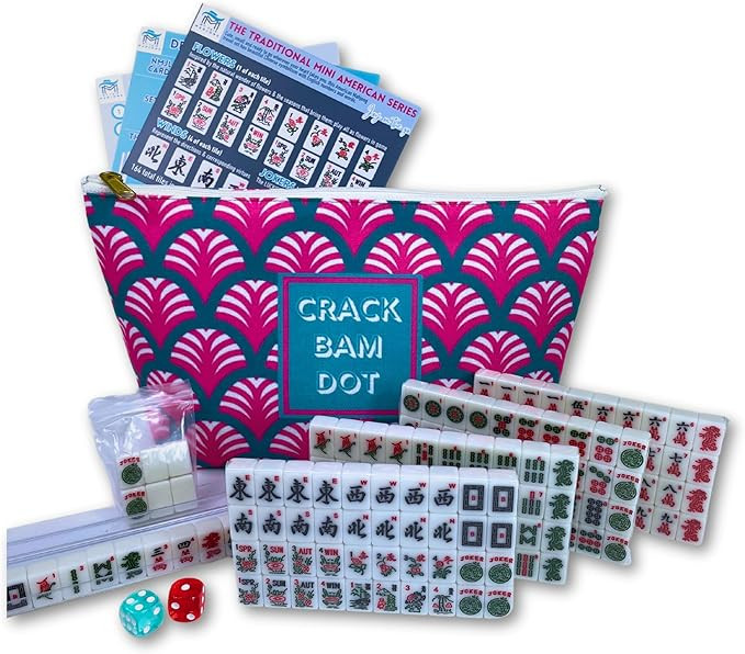 Mini American Mahjong Set for Travel and Fun | Small Size (0.8"x0.5"x0.4") | Gift or On-The-Go Ga... | Amazon (US)
