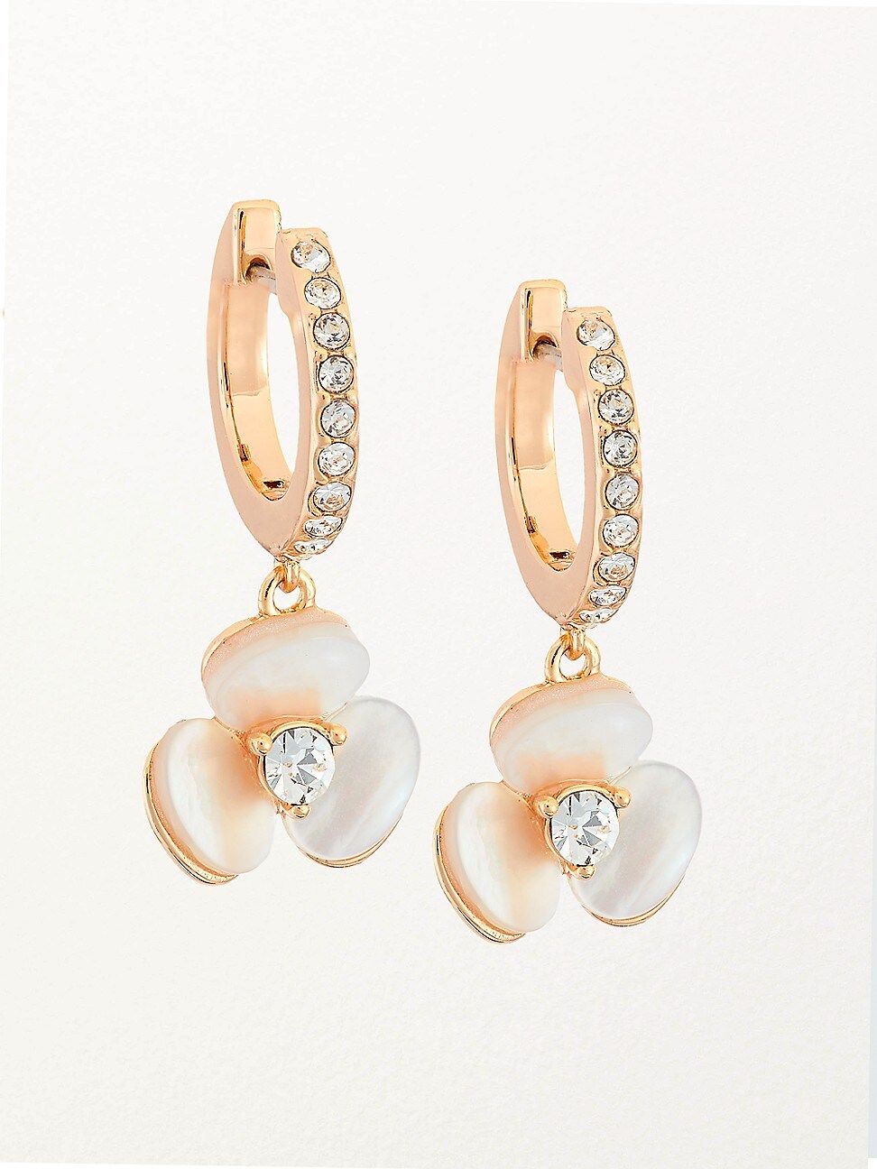 Kate Spade New York Women's Mother-Of-Pearl & 14K Rose Golplated Floral Earrings - Rose Gold | Saks Fifth Avenue