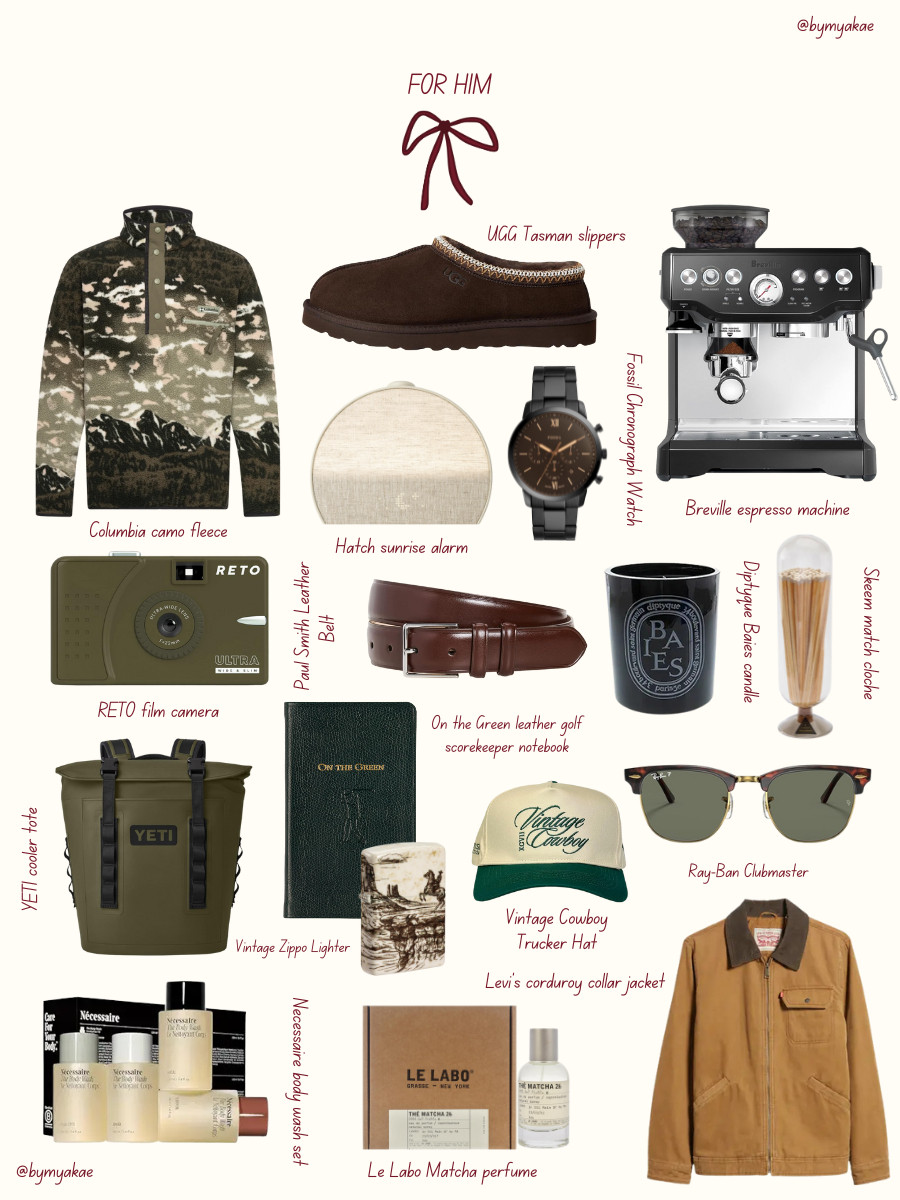 ✨ GIFT GUIDE FOR THE COZY COOL GUY ✨
For the guy who loves slow mornings good coffee and anything that feels effortlessly put together. He lives in fleece reaches for his favorite slippers the second he gets home and somehow always smells good without trying. He appreciates quality pieces cool little gadgets and gifts that feel thoughtful not random.

If you are shopping for your boyfriend your husband your brother your dad or building a winter wishlist for the guy in your life this edit is so good. Think cozy layers elevated grooming essentials rich scents warm drinks and cool everyday accessories that he will actually use.

Save this so you can come back to it later ✨

#ltkgiftguide #giftguideforhim #holidaygiftguide #amazonfinds #cozygifts #mensgiftideas #bymyakae 

 #LTKGiftGuide #LTKHoliday #LTKSaleAlert