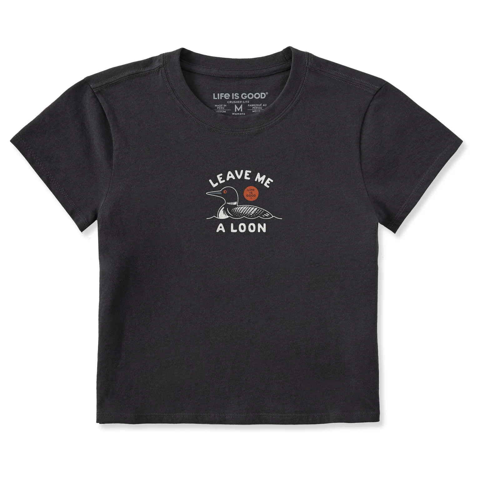 Women's Leave Me a Loon Crusher-LITE Shrunken Tee | Life is Good