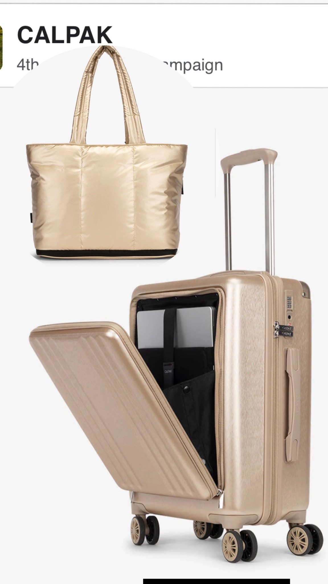 Matching Travel essentials carry on and tote! We love a monochrome moment 

#LTKTravel