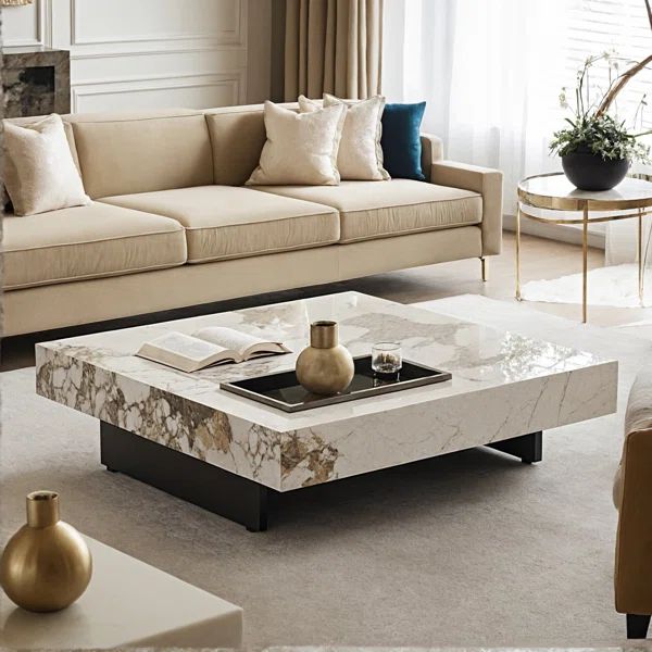 Briamarie Square Sintered Stone Coffee Table | Wayfair North America