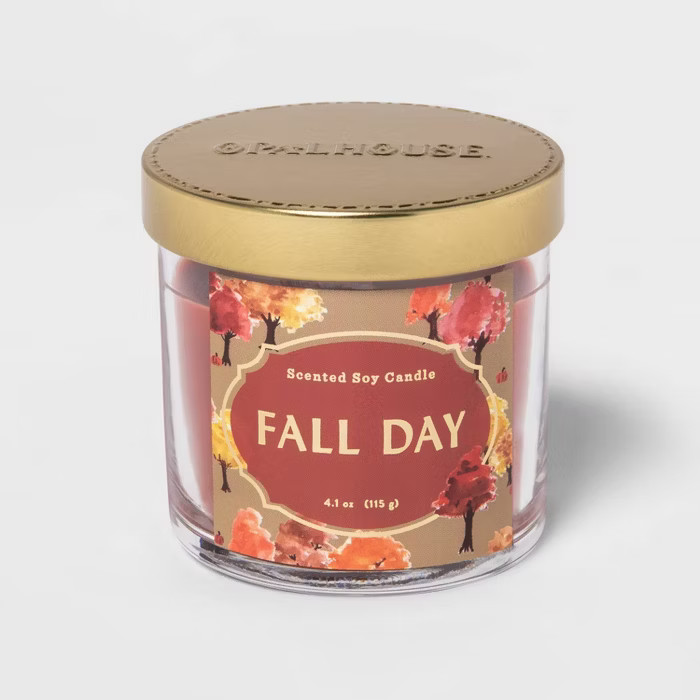 4.1oz Lidded Glass Jar Fall Day Candle - Opalhouse™ | Target