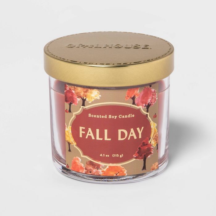 4.1oz Lidded Glass Jar Fall Day Candle - Opalhouse™ | Target