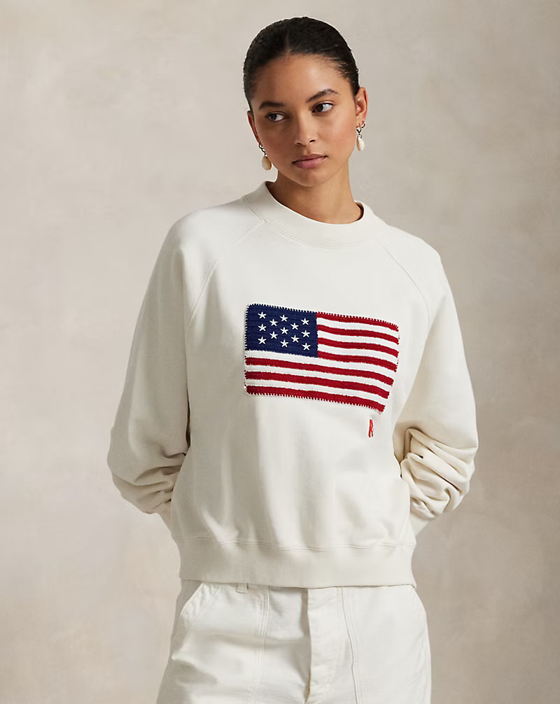 Logo Flag French Terry Crewneck | Ralph Lauren (UK)