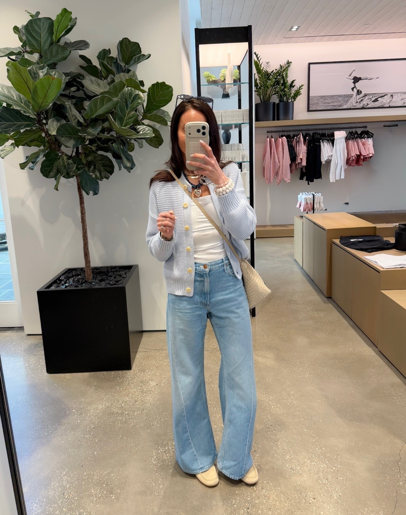 This cardigan is the perfect light layer for spring, soft, feminine, and easy to throw on over a simple tank and denim. I love how it instantly makes a casual outfit feel a little more put together.

spring cardigan outfit, light wash jeans outfit, casual spring style, everyday outfit idea, neutral spring outfit, chic casual look, effortless style, layering piece, wide leg jeans outfit, annabrstyle

#LTKOver40 #LTKSeasonal #LTKootd