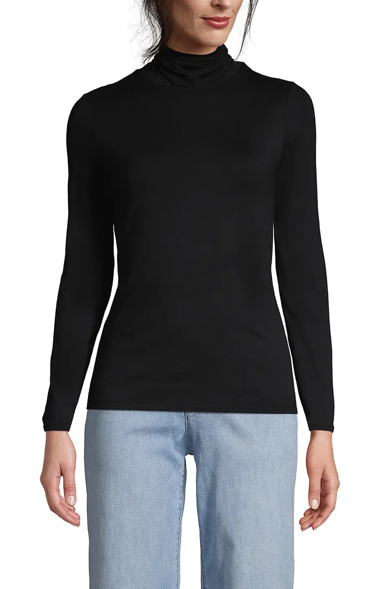 Lightweight Jersey Skimming Long Sleeve Turtleneck | Nordstrom