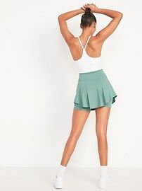 Extra High-Waisted PowerSoft Pleated Skort for Women | Old Navy (US)