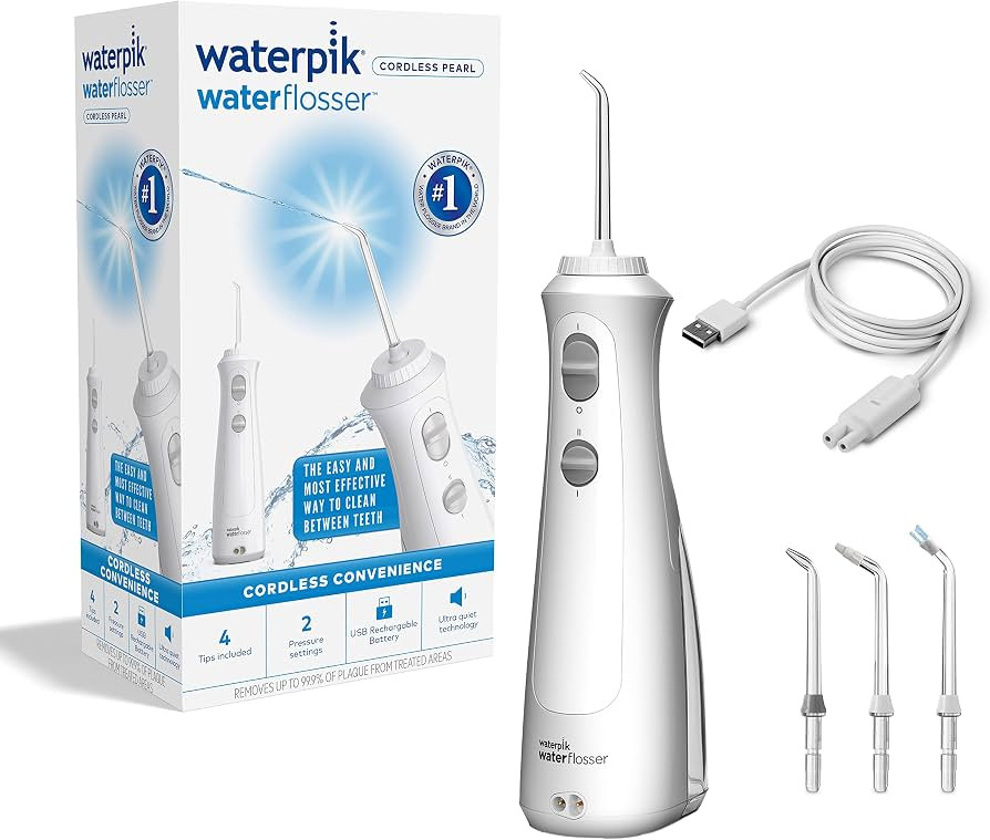 Waterpik Cordless Pearl Water Flosser, Electric Dental Flosser, Rechargeable Dental Plaque Remova... | Amazon (UK)