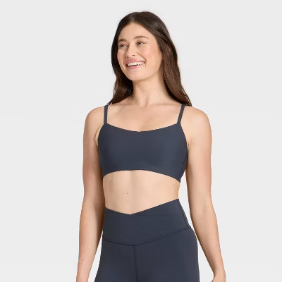 Women's Everyday Soft Light Support Strappy Sports Bra - All In Motion™ | Target