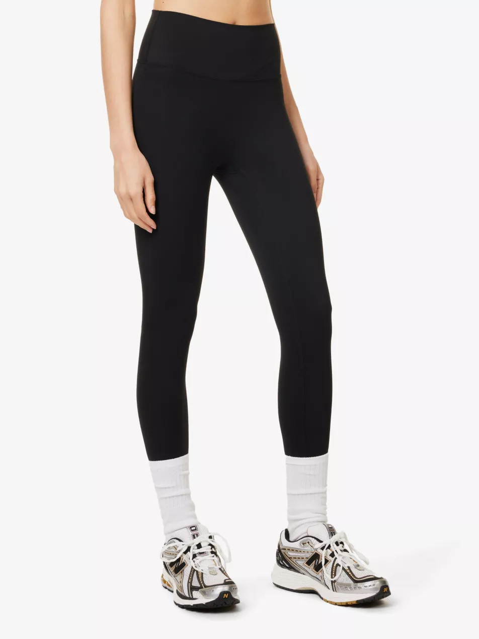 Ultimate brand-print high-rise stretch-woven leggings | Selfridges
