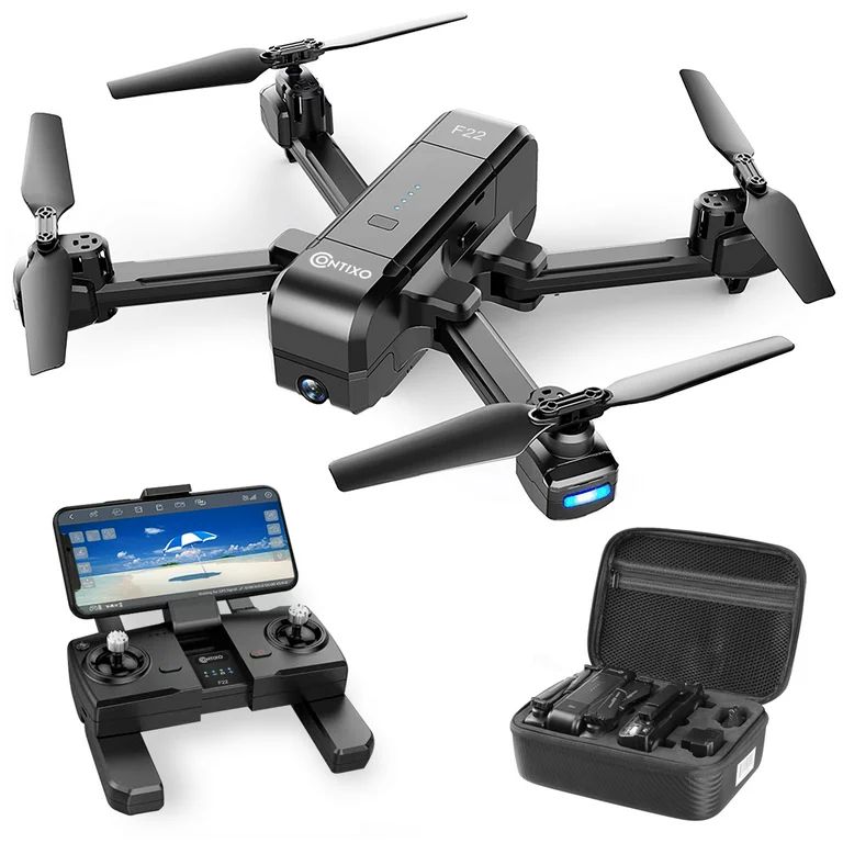 Contixo F22 Foldable GPS Drone with UHD 2K WiFi Camera Anti-Shake, FPV Quadcopter Ultralight for ... | Walmart (US)
