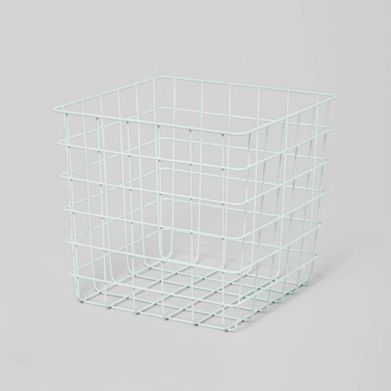 Decorative Wire Basket Square Green - Brightroom™ | Target