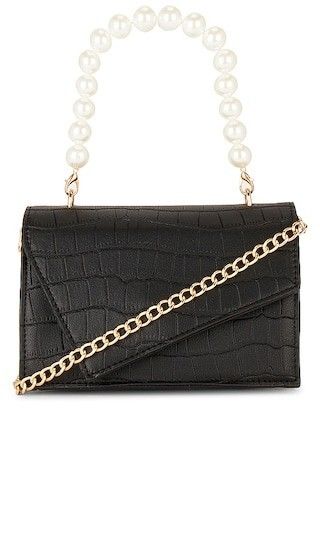 Pearl Strap Bag in Black | Revolve Clothing (Global)