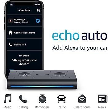 Echo Auto (1st gen) - Hands-free Alexa in your car with your phone | Amazon (US)