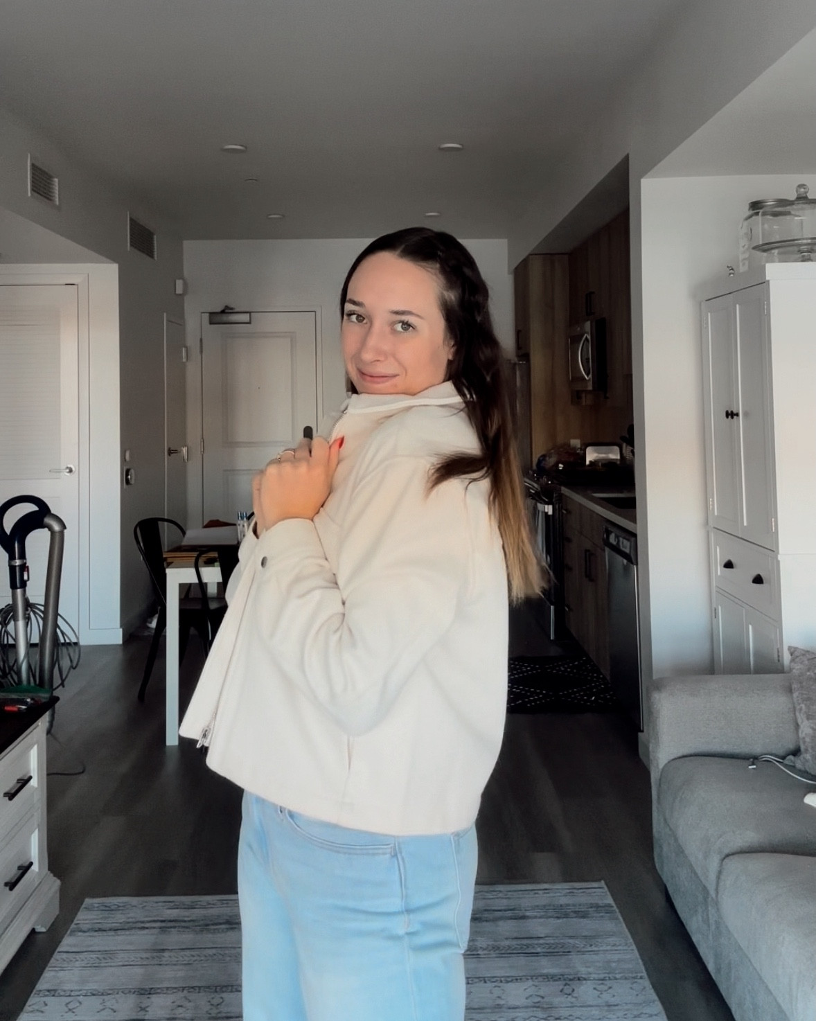 bundled up, but make it cute 🥰 
I have been loving and thriving in the San Fran weather lately!! it’s so warm for January! All you need here is a light jacket. I found this one a little bit ago, and think it’s the perfect addition! cute & an extra layer for the cold. This Utah girl loves when I don’t have to wear a thick ugly coat to stay warm😆

#LTKSeasonal #LTKFindsUnder50 #LTKStyleTip