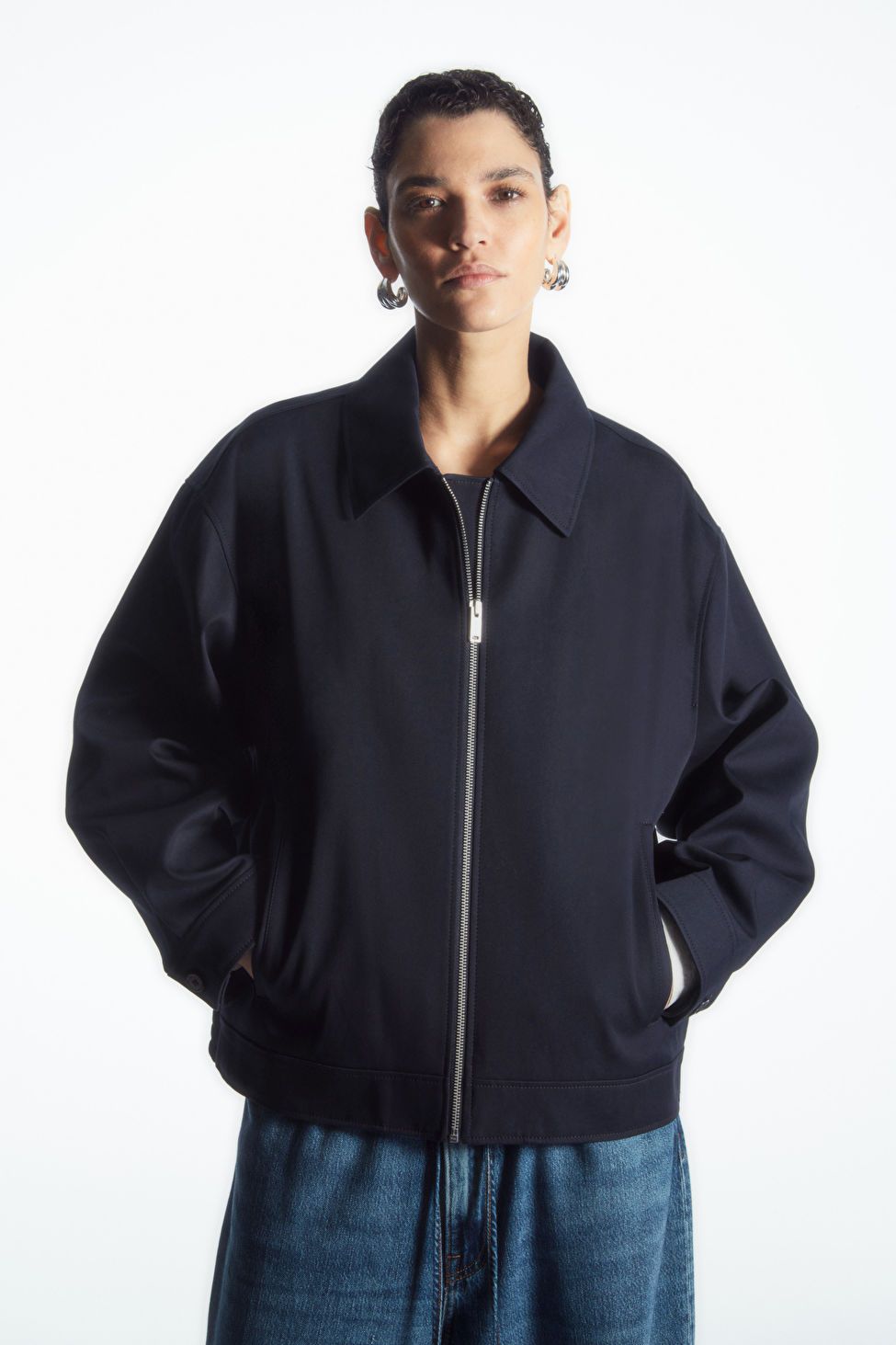 COLLARED COTTON JACKET | COS (US)