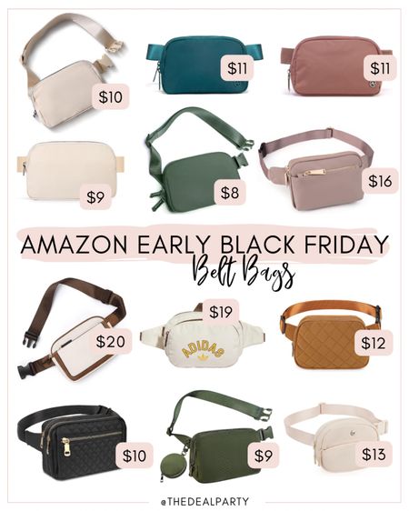 Amazon Early Black Friday | Amazon Black Friday | Belt Bags | Crossbody Bags 

#LTKCyberWeek #LTKGiftGuide #LTKfindsunder50