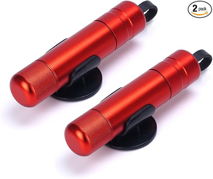 LANBOUY 2 Pack Car Window Breaker Seatbelt Cutter Tool, Glass Breaker and Seatbelt Cutter, Car Sa... | Amazon (US)