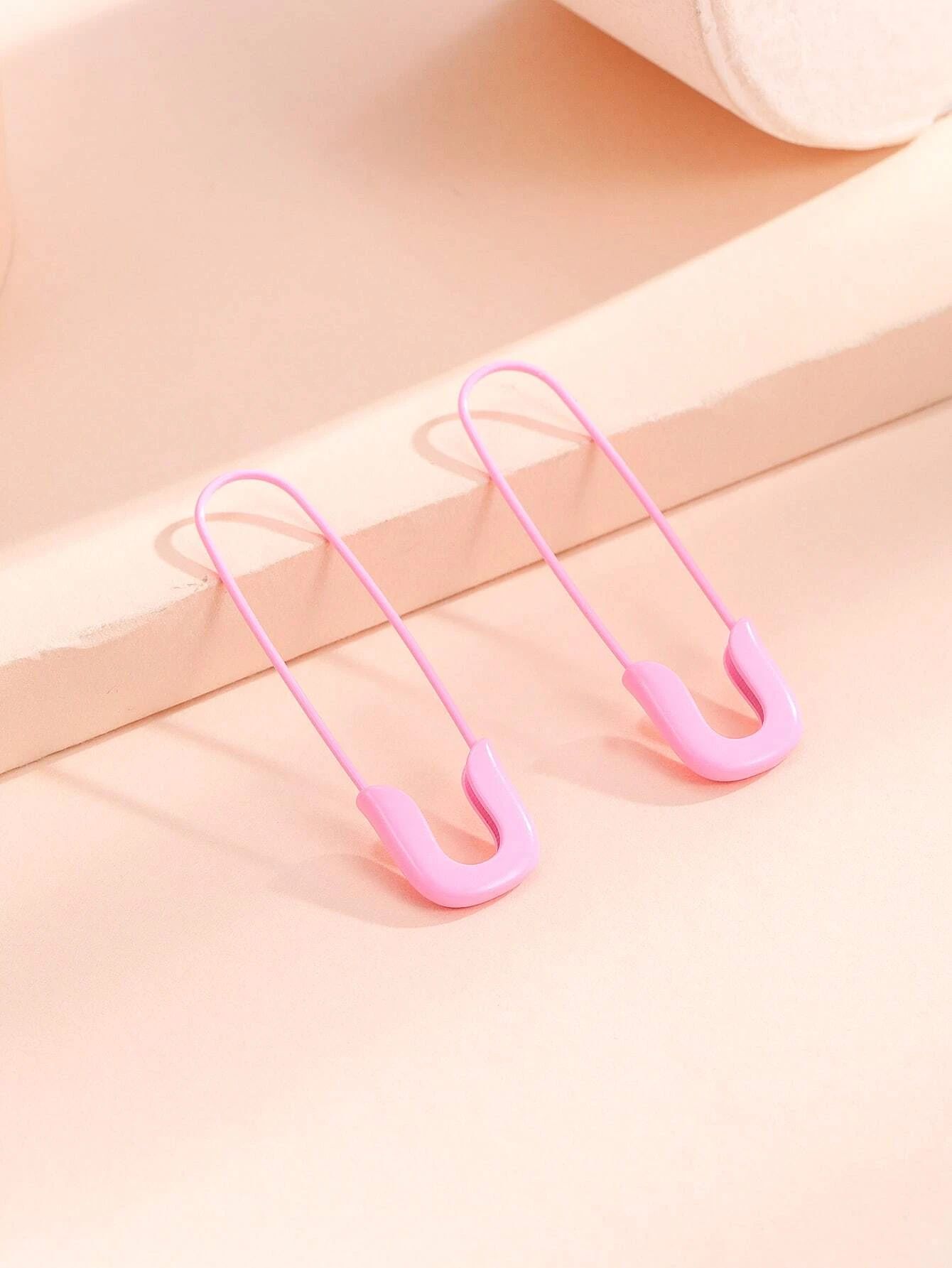 Safety Pin Design Earrings | SHEIN