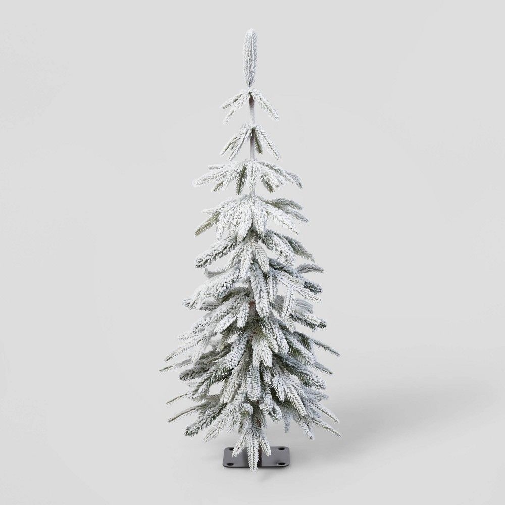 3' Unlit Downswept Flocked Alpine Balsam Mini Artificial Christmas Tree - Wondershop | Target