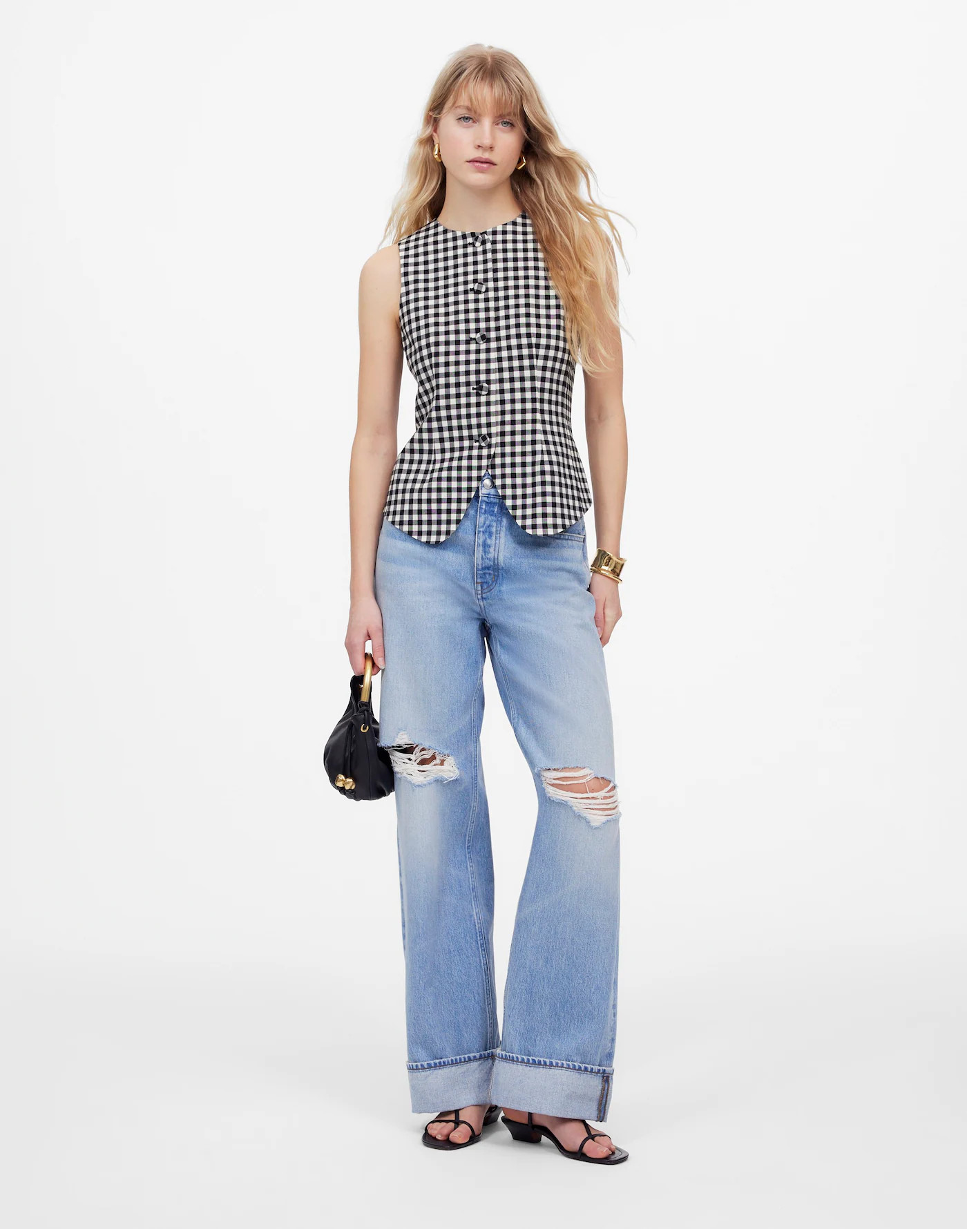 Single-Breasted Scoopneck Vest | Madewell | Madewell