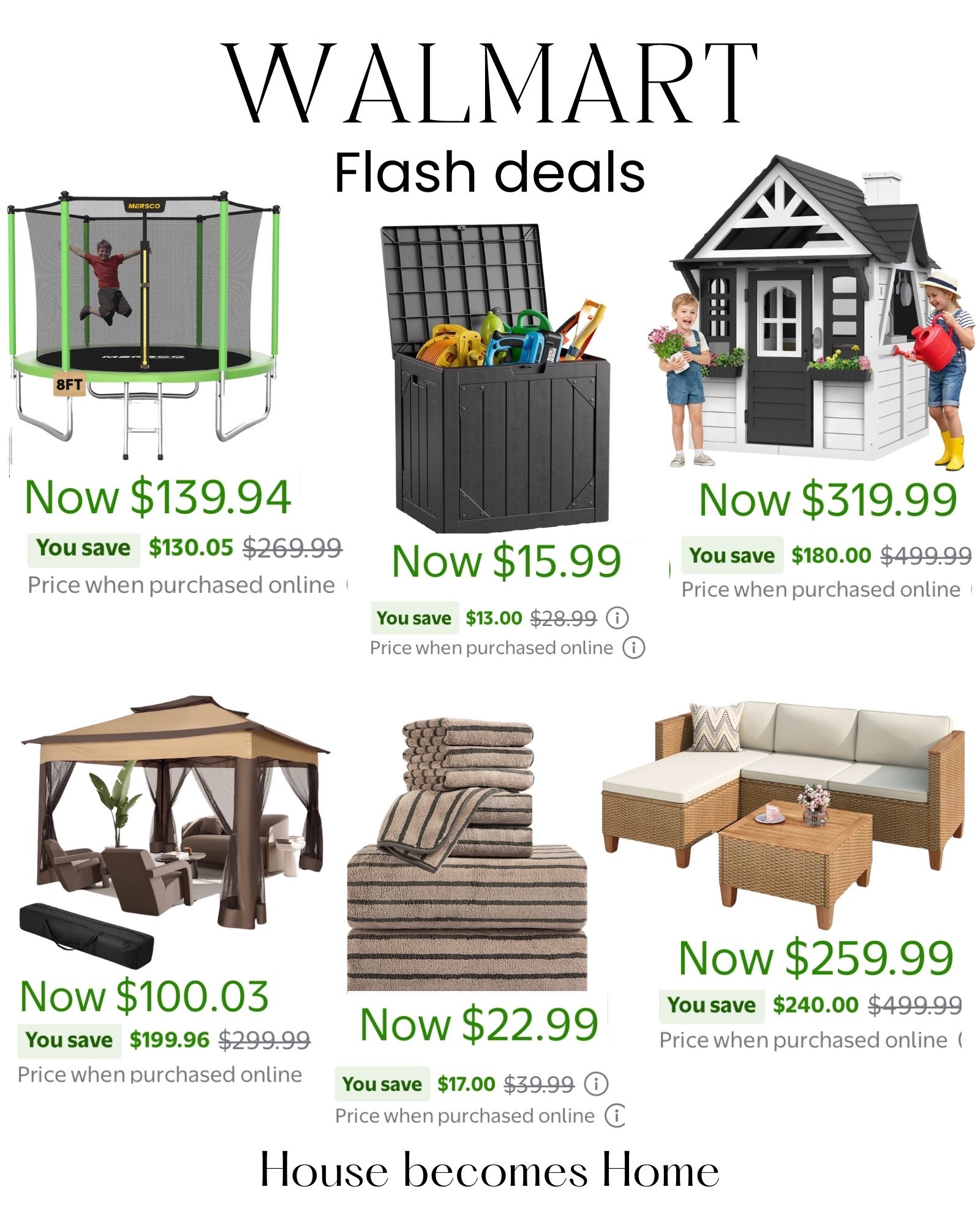 Walmart flash deals!

#LTKHome #LTKSeasonal #LTKSaleAlert