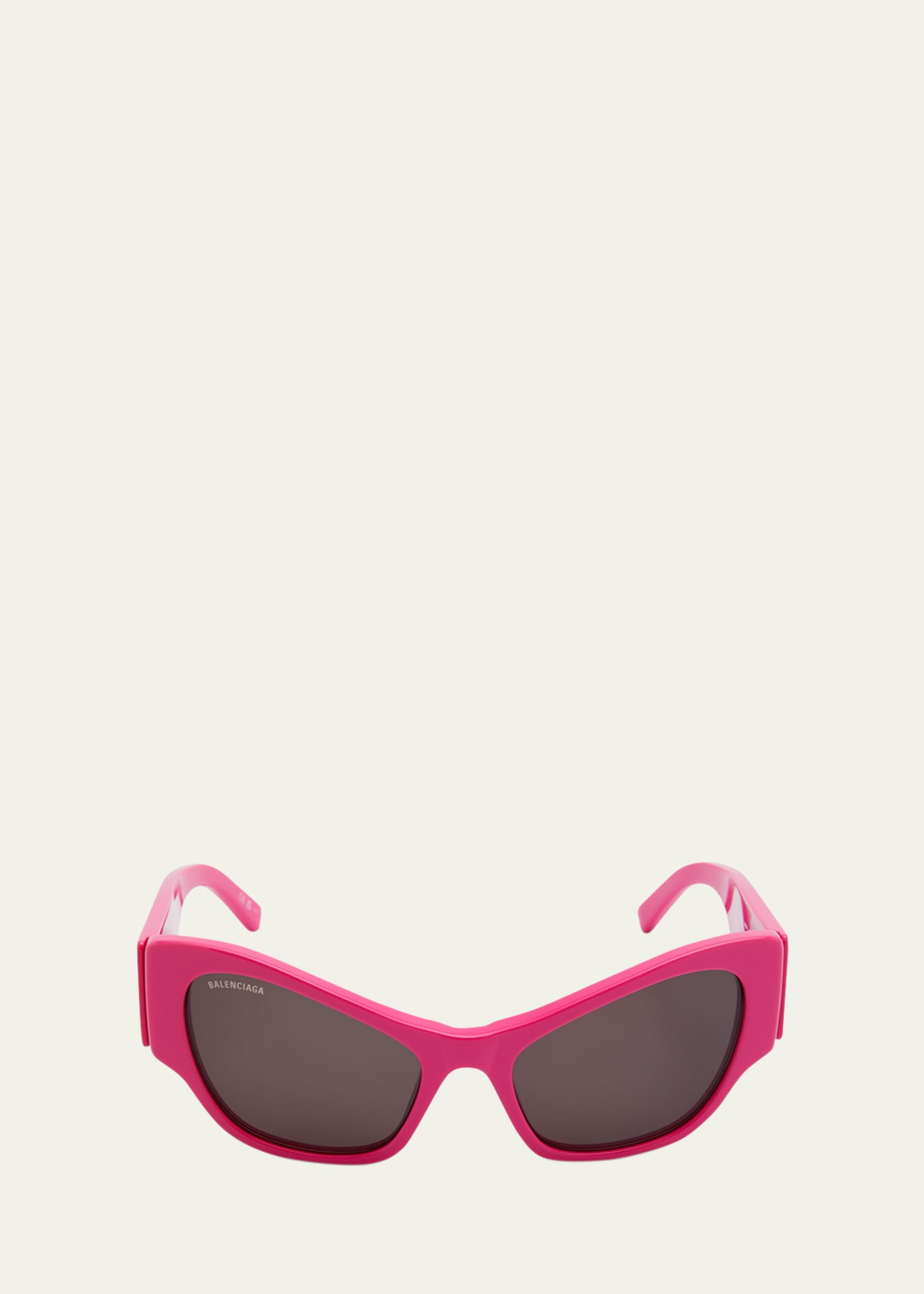 Hot Pink Logo Acetate Cat-Eye Sunglasses | Bergdorf Goodman