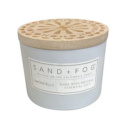 Sand + Fog Scented Candle - Limoncello – Additional Scents and Sizes – 100% Cotton Lead-Free Wick - Luxury Air Freshening Jar Candles - Perfect Home Decor – 12oz | Amazon (US)