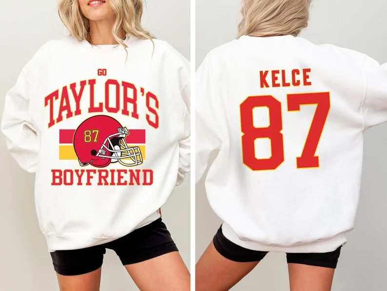 Taylor and Travis Sweatshirt Go Taylors Boyfriend Sweatshirt Football Era Sweatshirt Vintage Karm... | Etsy (US)