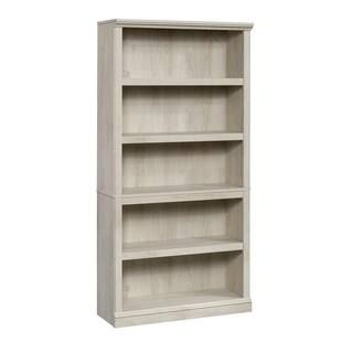 SAUDER 69.76 in. Chestnut Wood 5-shelf Standard Bookcase with Adjustable Shelves-423033 - The Hom... | The Home Depot