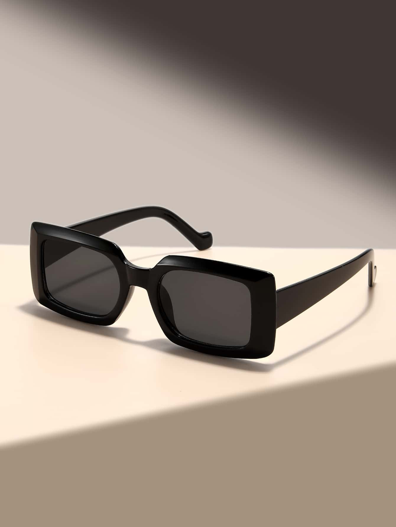 1pair Women Square Frame Fashion Glasses For Travel | SHEIN