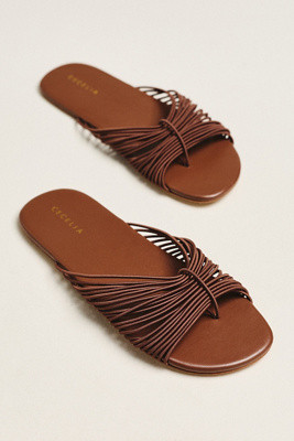 Cecelia New York Lipstick Slider Sandals | Anthropologie (US)