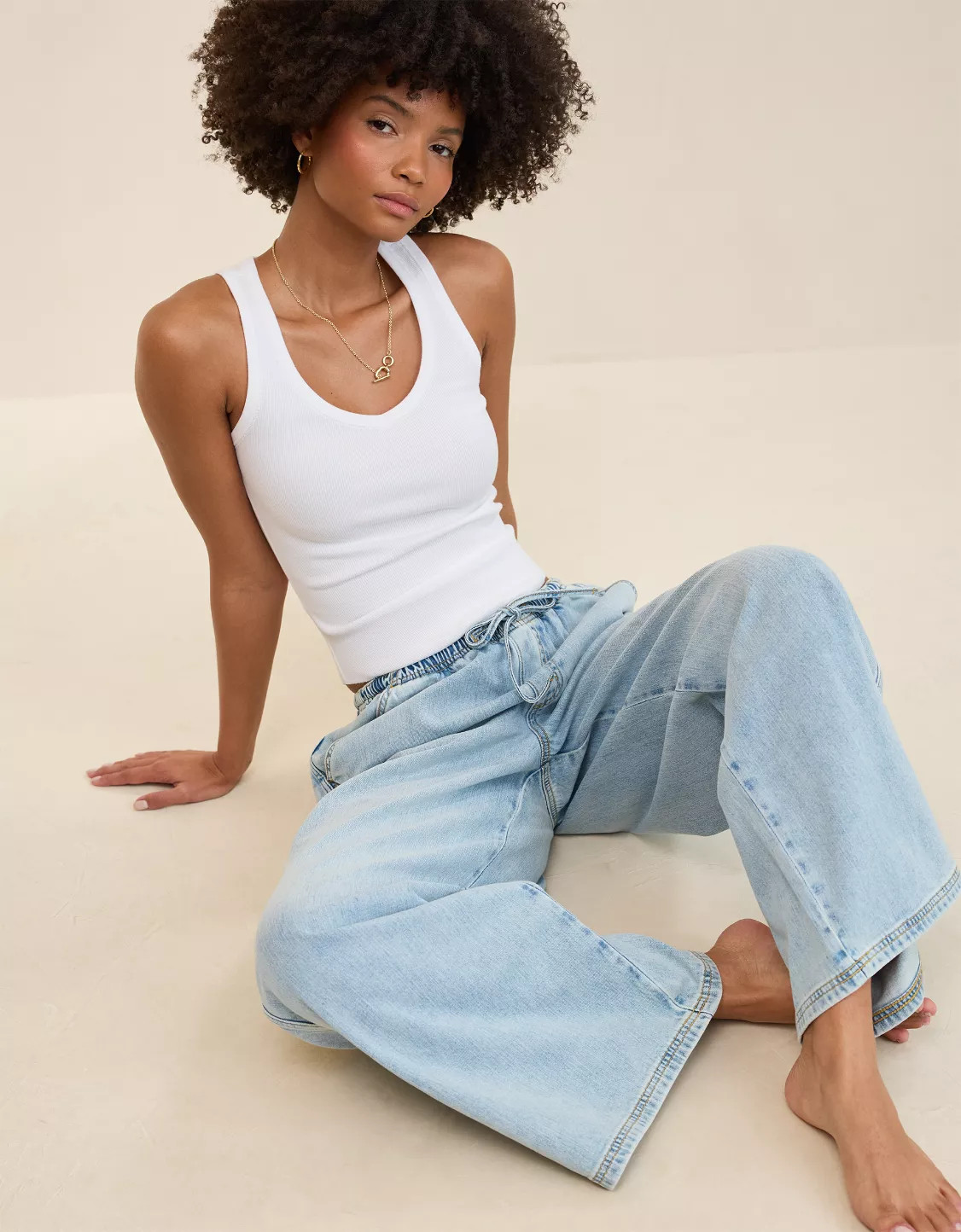 Aerie Daydream Denim Pull-On Pant | American Eagle Outfitters (US & CA)