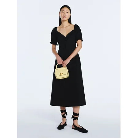 Scoop Women's and Women's Plus Lace Collar Dress, Sizes XS-4X | Walmart (US)