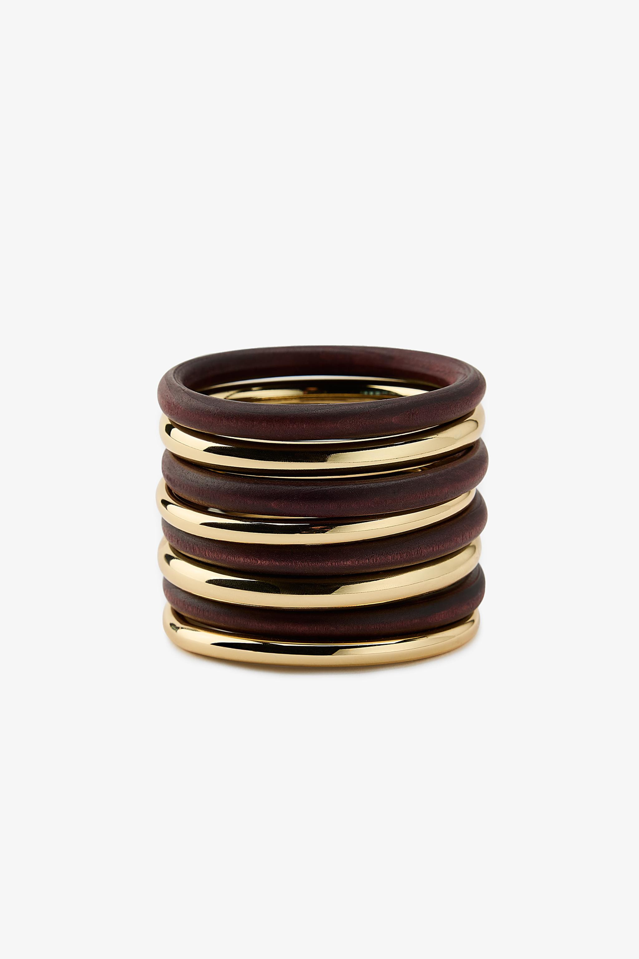 PACK OF WOODEN RIGID BRACELETS | Zara US